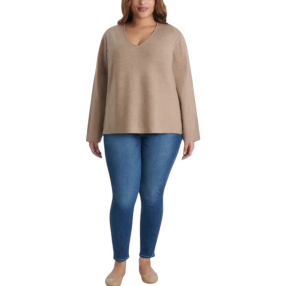 XL:🤎Splendid Soft V-Neck Sweater